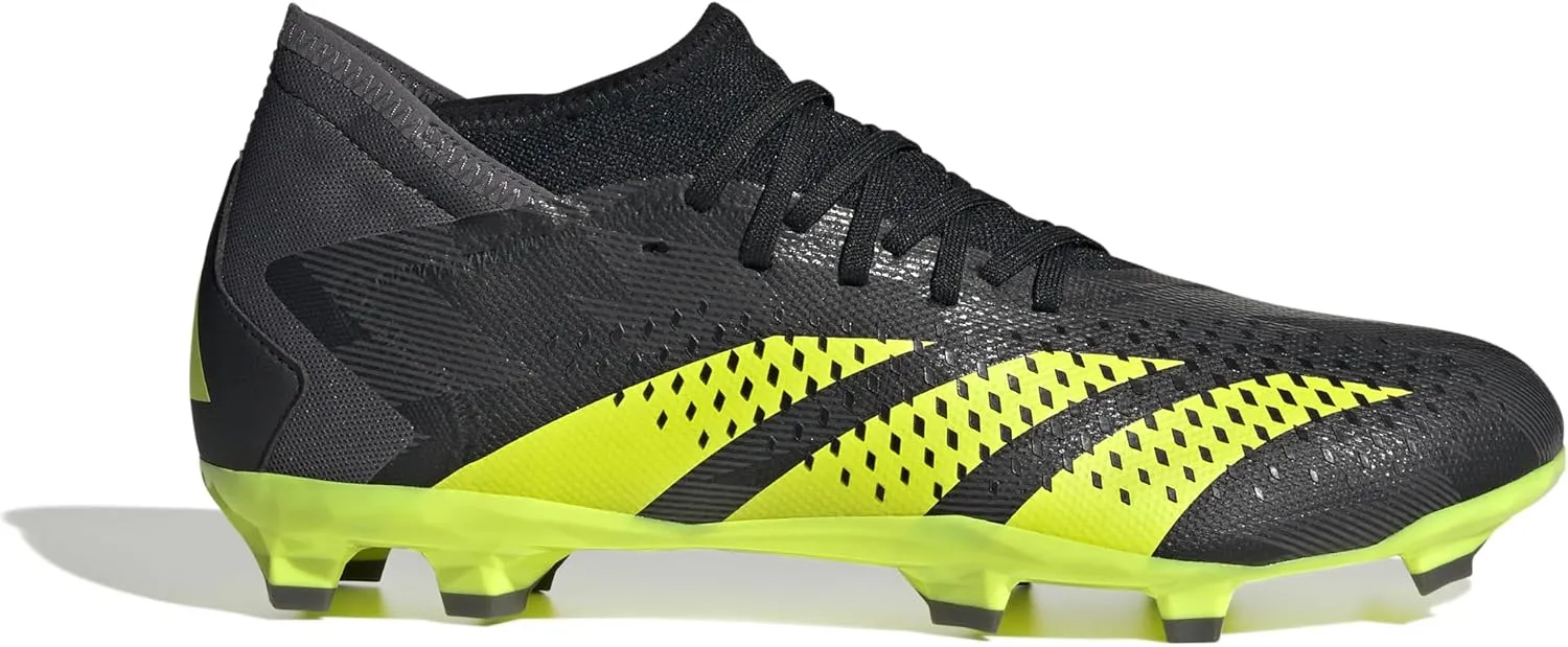 adidas Unisex Accuracy Injection.3 FG Soccer Cleat (Core Black/Team Solar Yellow/Grey Five, 6.5)