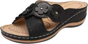 AMDBEL Orthopedic Sandals for Women with Arch Support Dressy Casual Olantar Fasciitis Flip Flops Walking Summer Shoes