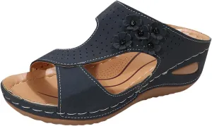 AMDBEL Orthopedic Sandals for Women, Womens Girls Walking Slippers with Arch Support Anti-Slip Breathable Slip On Flip Flops