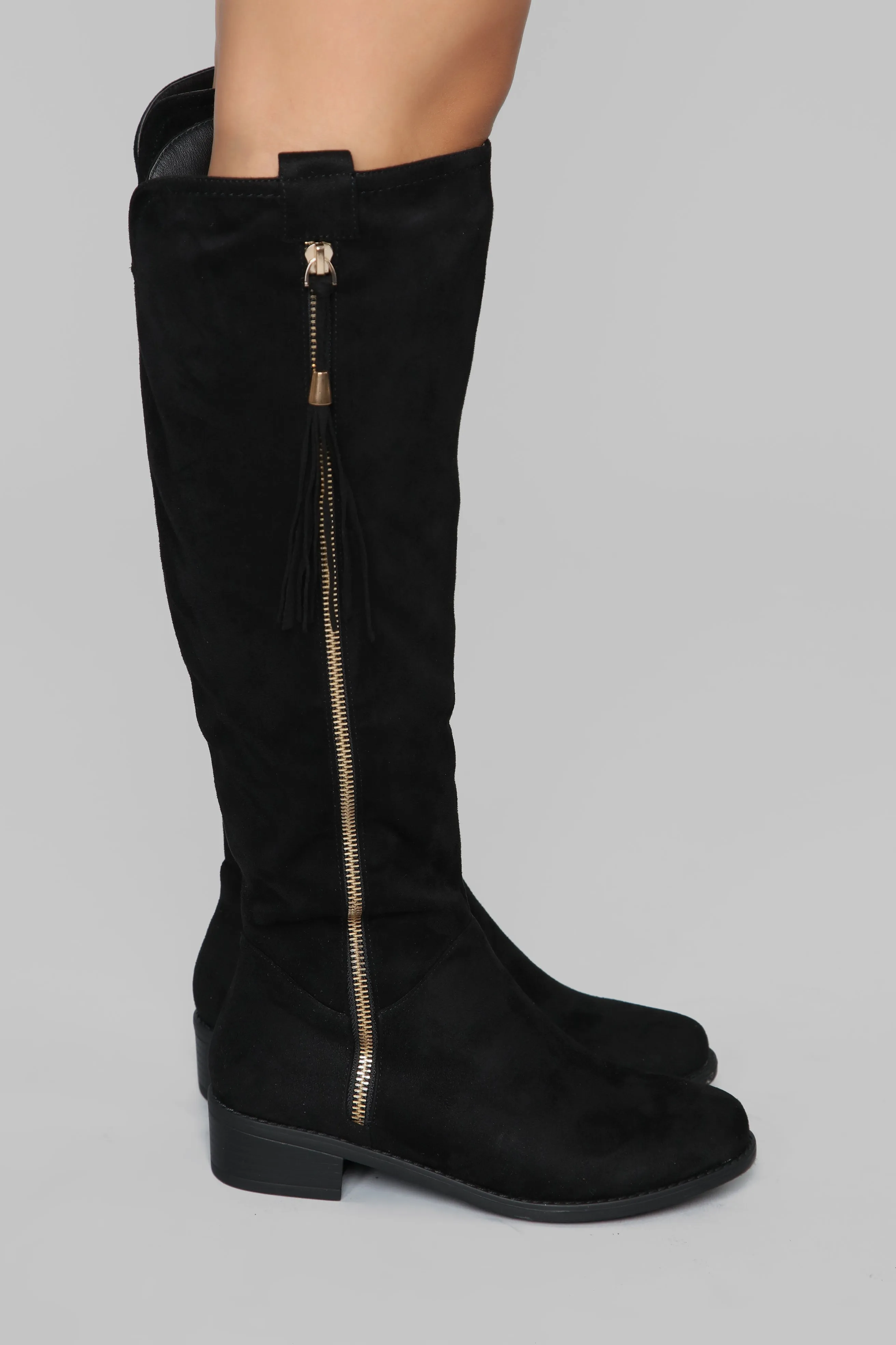 Amorie Flat Boot - Black
