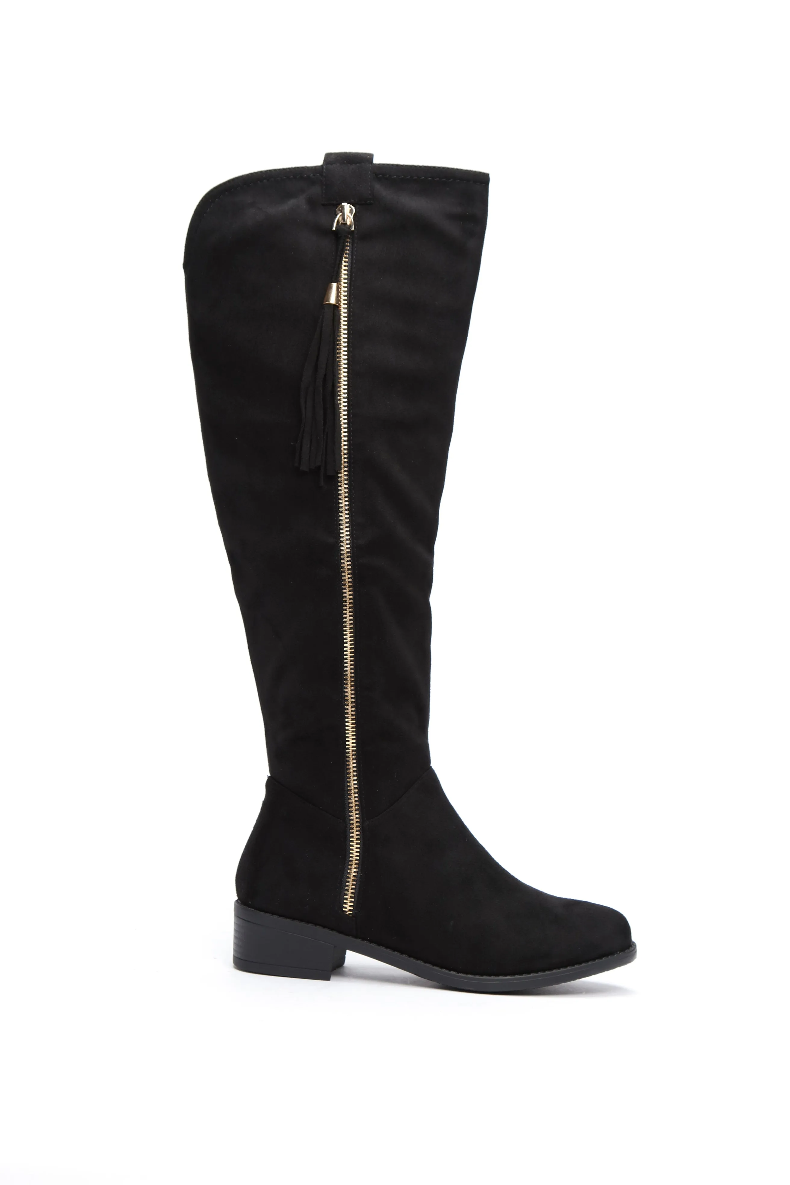 Amorie Flat Boot - Black