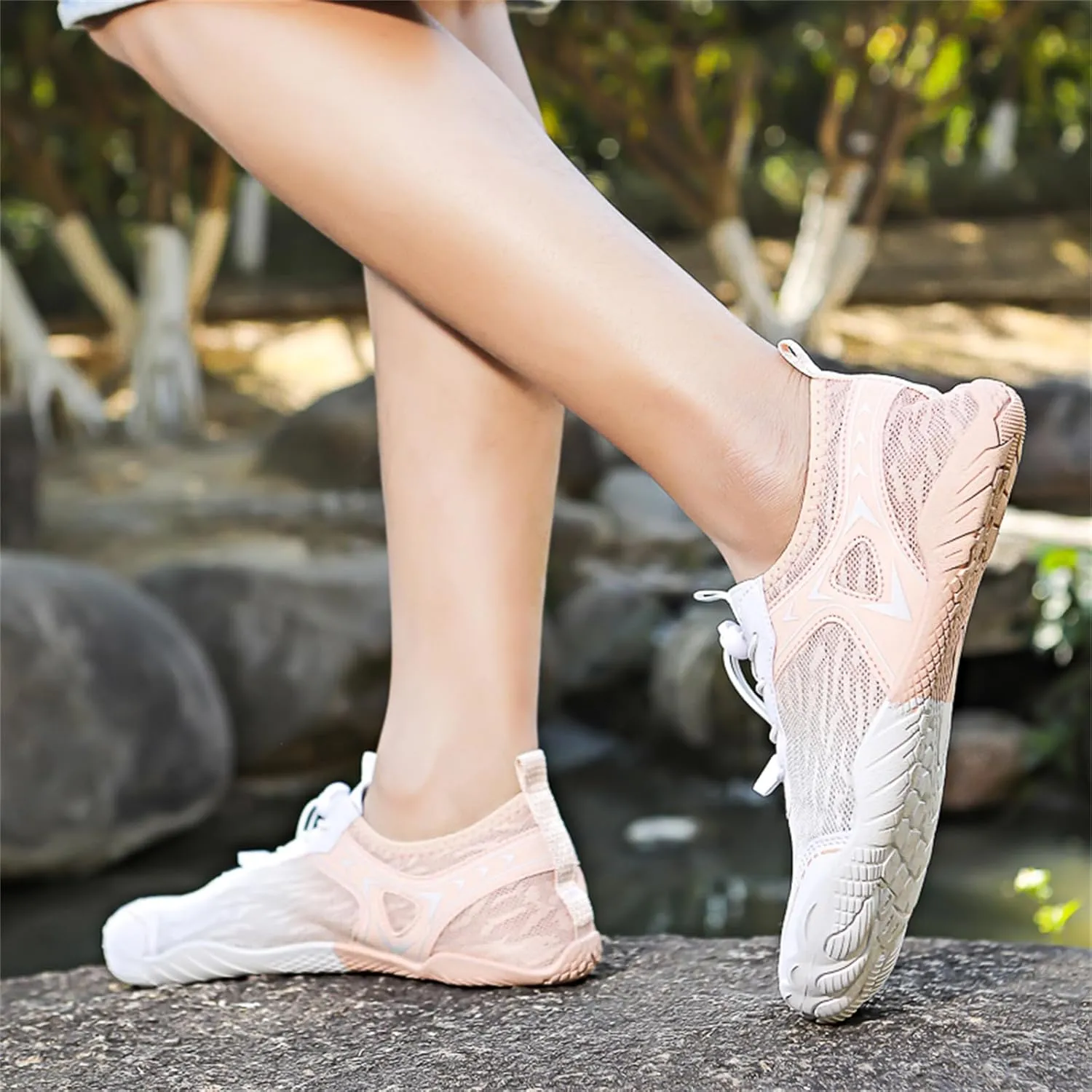 Athletic Hiking Water Shoes for Women Men,Breathable Non-Slip Sports Footwear Outdoor Beach Walking Surfing Running Shoes,Wide Toe Box Neuropathy Footwear Lightweight Swimming Fitness Barefoot Wear