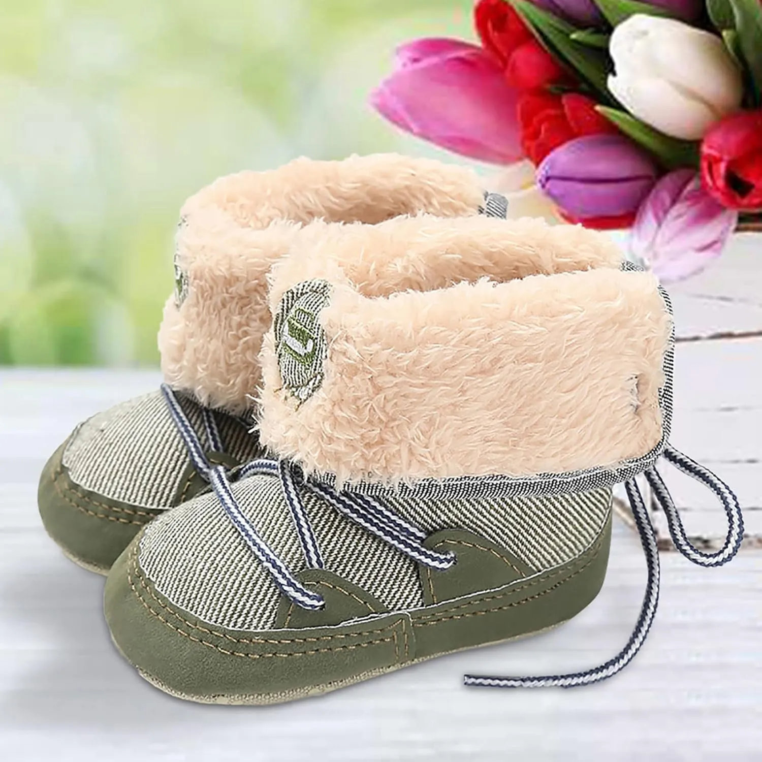 Baby Booties Newborn Girl Boy Shoes Infant Winter Warm Boots Rubber Sole Slip Prewalker Boots Toddler Girl Shoe Boots