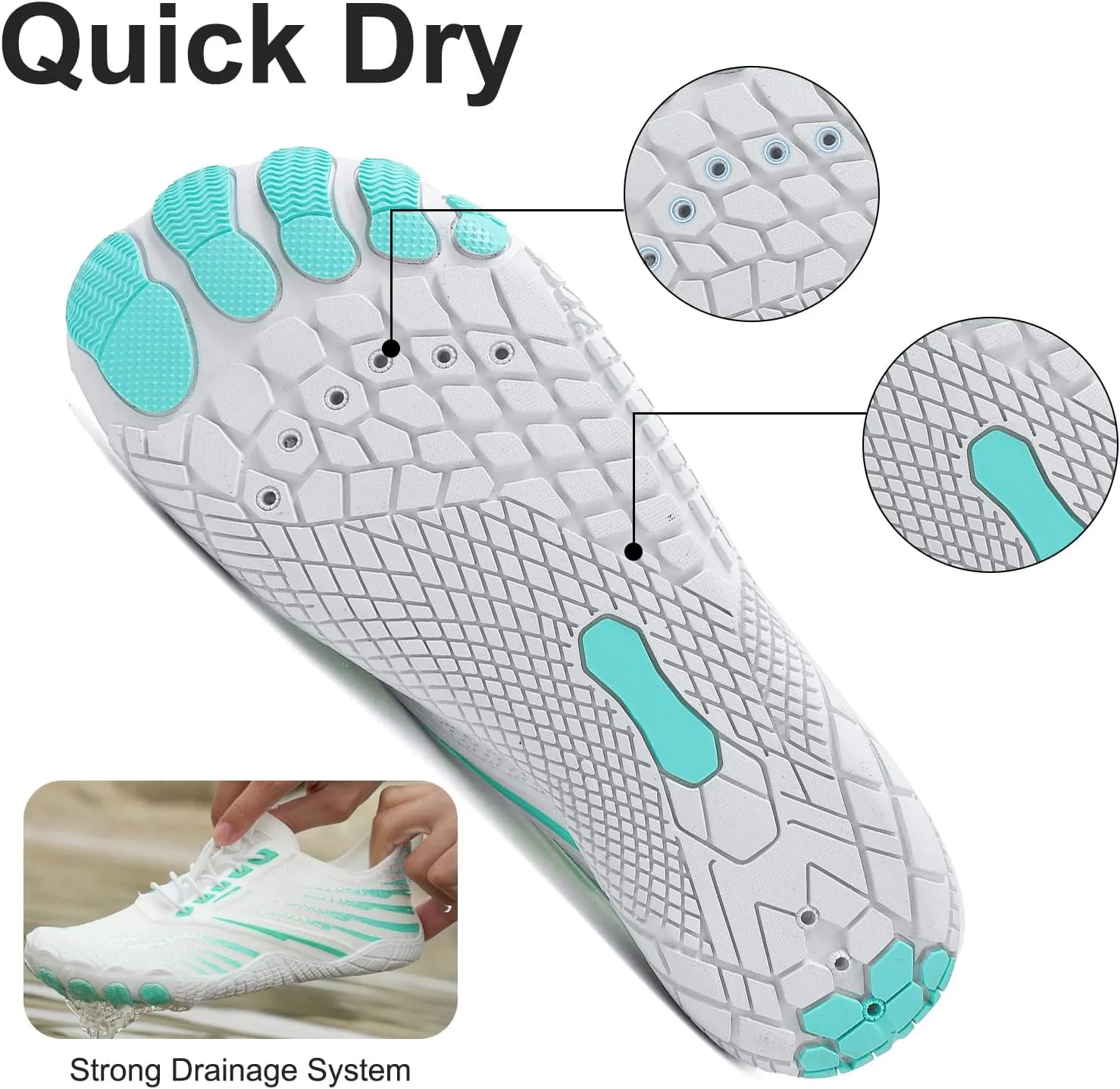 Barefoot Trail for Women Men, Waterproof Pro Trail Running with Wide Toe Box Healthy & Non-Slip BarefootAthletic Outdoor Hiking Footwear