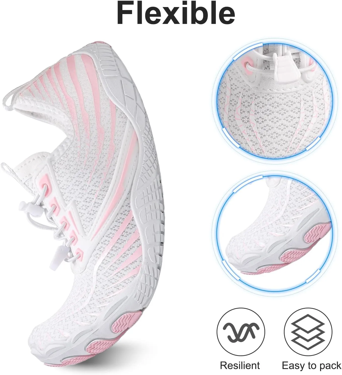 Barefoot Trail for Women Men, Waterproof Pro Trail Running with Wide Toe Box Healthy & Non-Slip BarefootAthletic Outdoor Hiking Footwear