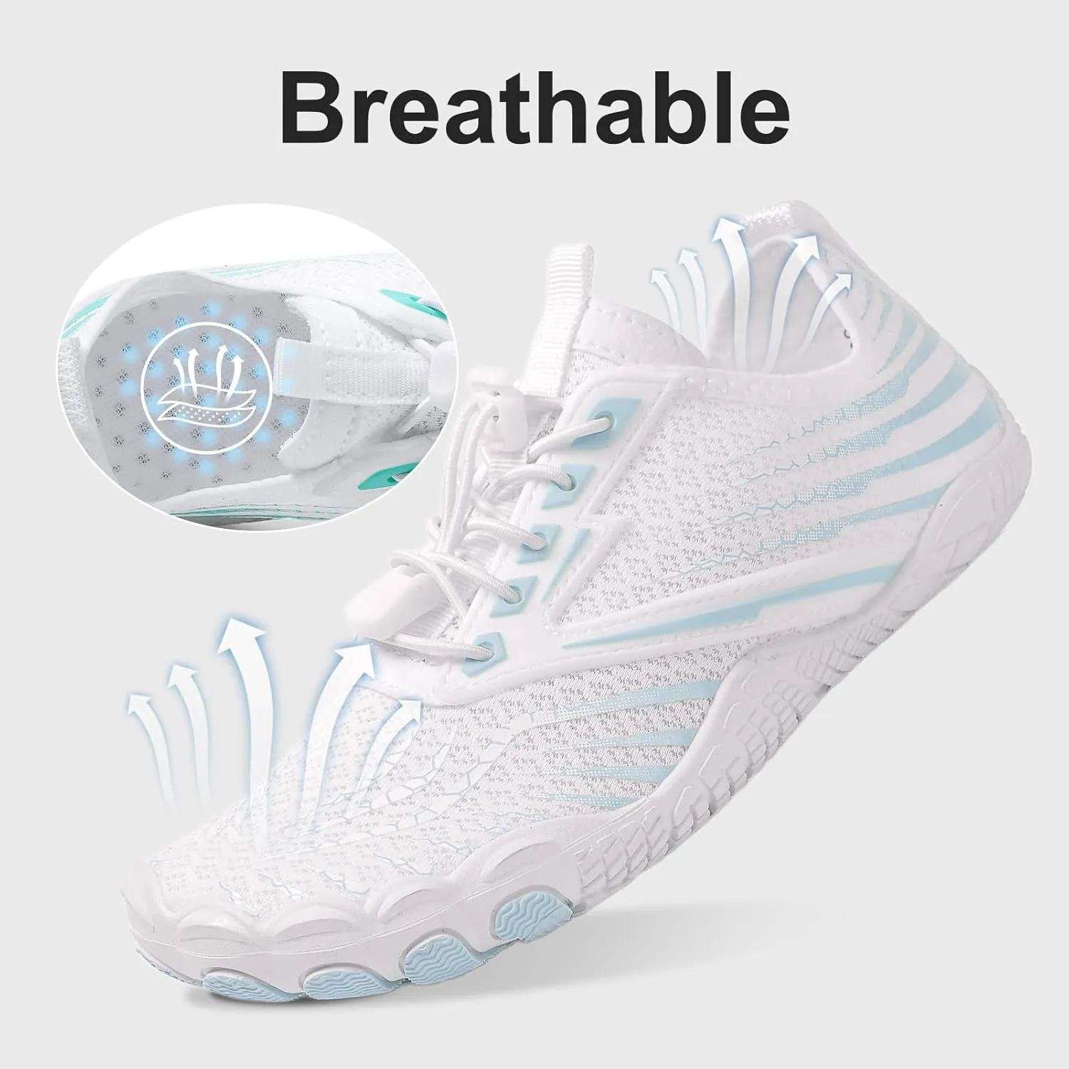 Barefoot Trail for Women Men, Waterproof Pro Trail Running with Wide Toe Box Healthy & Non-Slip BarefootAthletic Outdoor Hiking Footwear