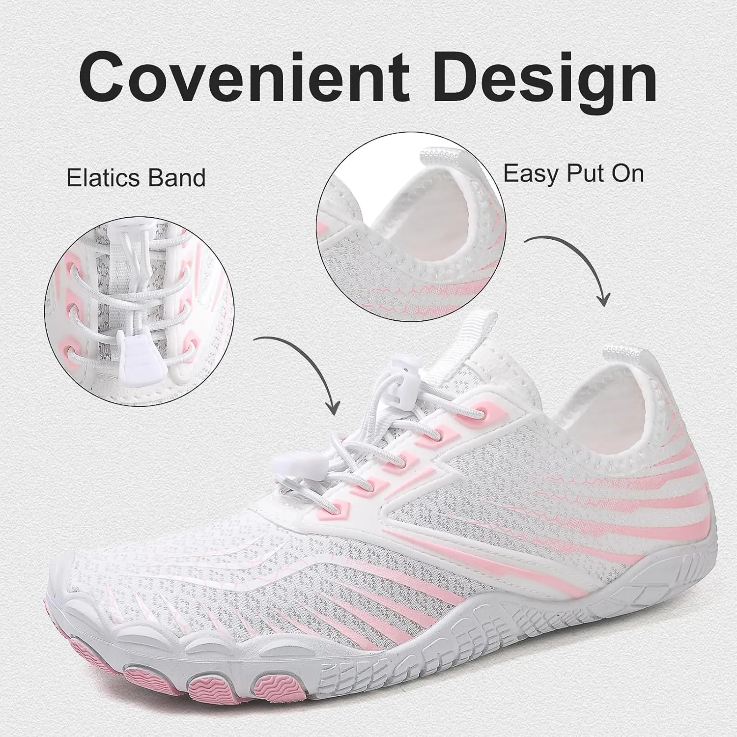Barefoot Trail for Women Men, Waterproof Pro Trail Running with Wide Toe Box Healthy & Non-Slip BarefootAthletic Outdoor Hiking Footwear