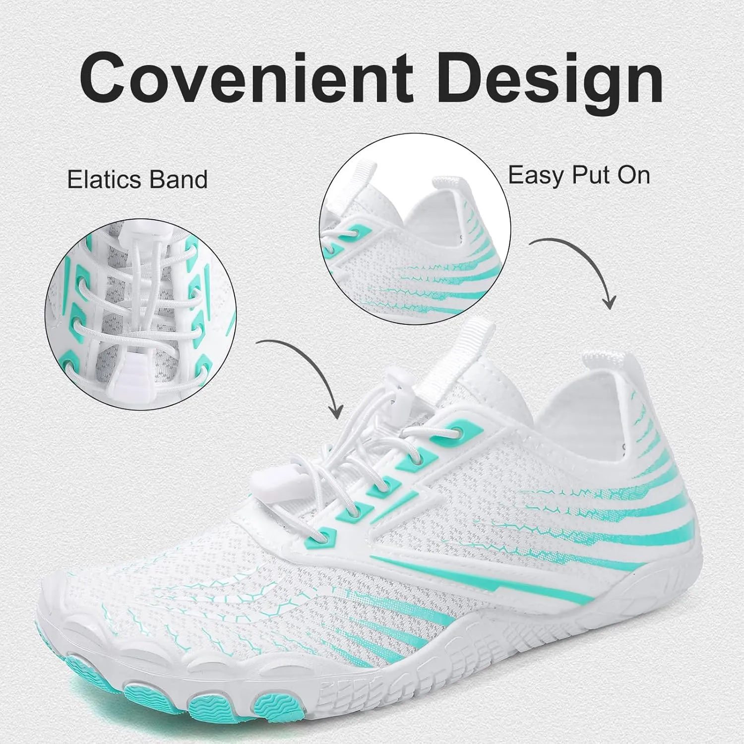Barefoot Trail for Women Men, Waterproof Pro Trail Running with Wide Toe Box Healthy & Non-Slip BarefootAthletic Outdoor Hiking Footwear
