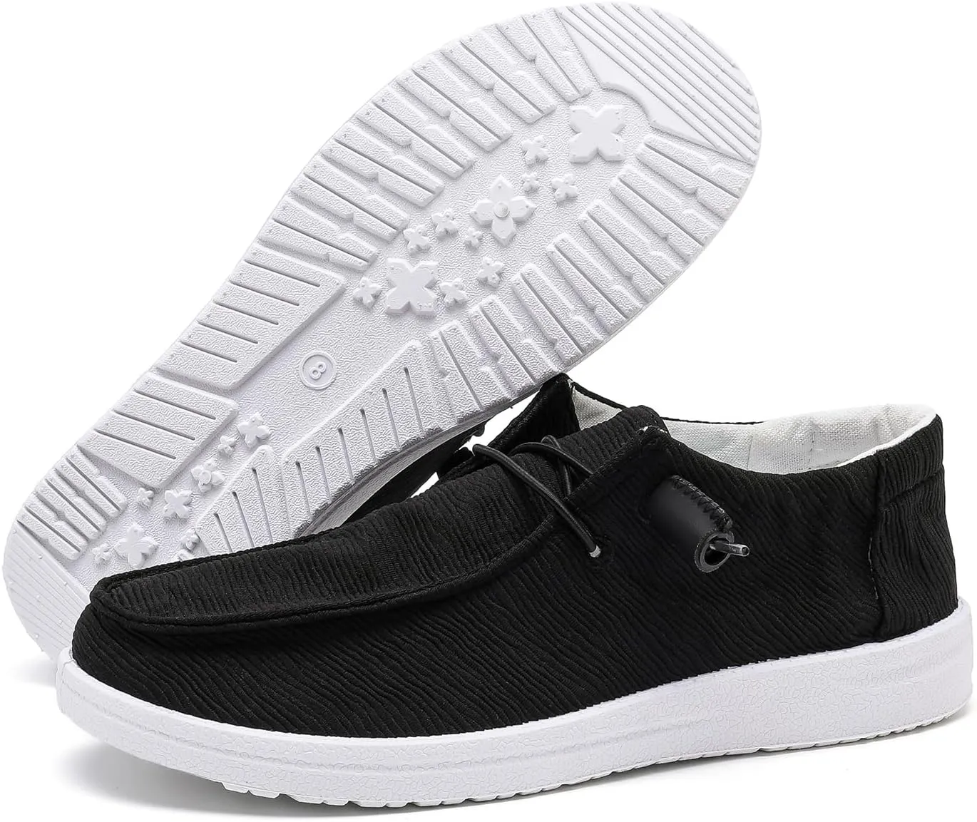 Betrue Womens Breathable Boat Shoes for Women, Womens Slip On Shoes Loafers Casual Deck Shoes, Womens Lightweight Canvas Lace Up Loafers