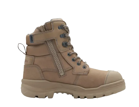 BLUNDSTONE 8063 RotoFlex 150mm Zip Safety Boot - Stone