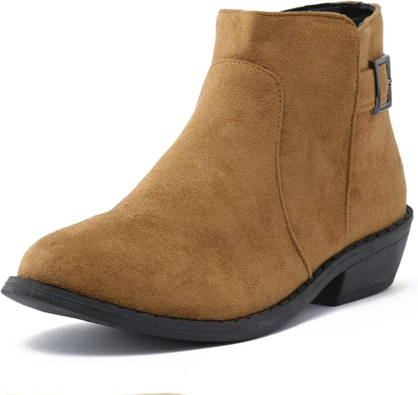 Boots for Women Premium Orthopedic Ankle Boots Arch Support Leather Comfortable Side Zip Wedge Booties 52