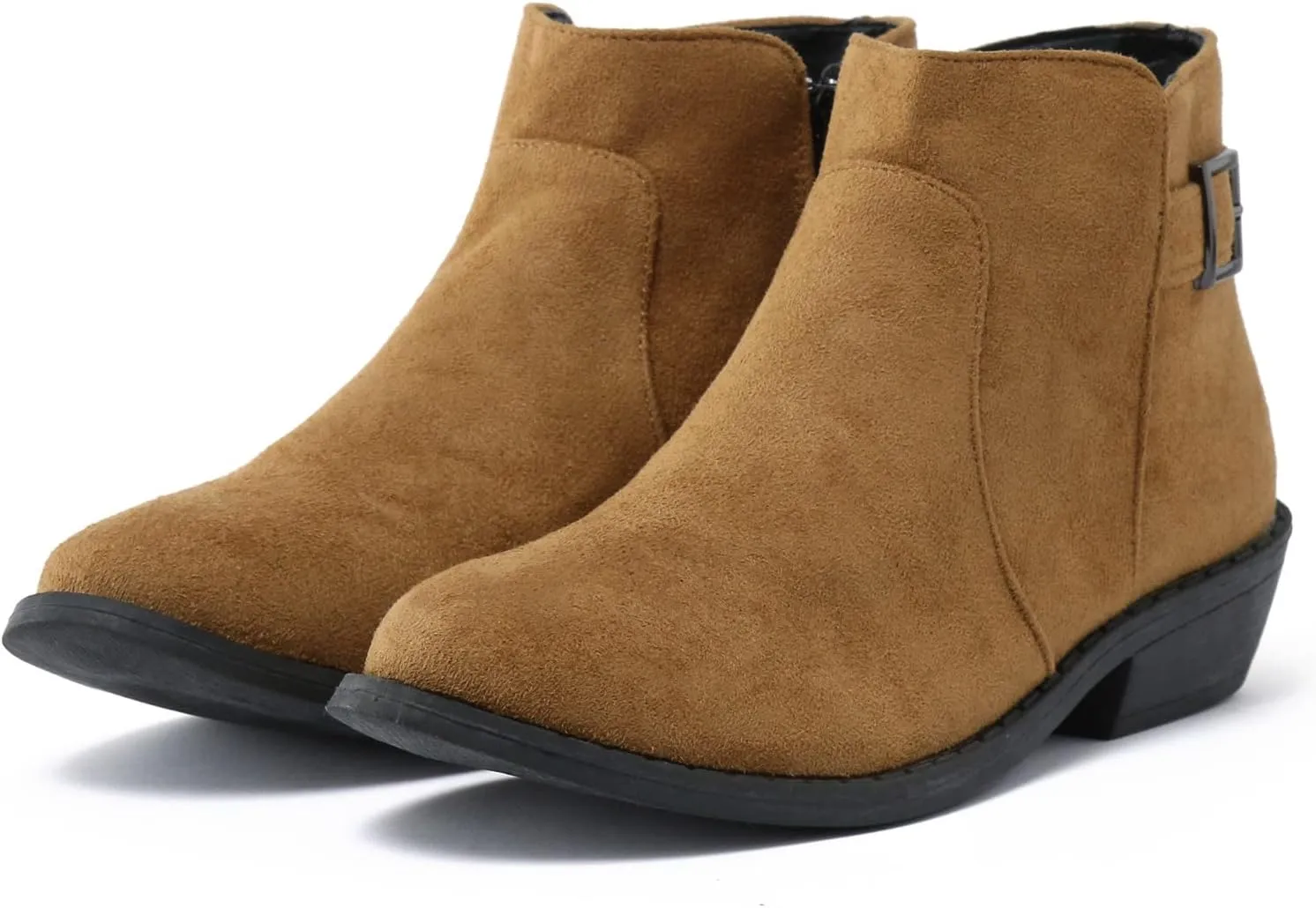 Boots for Women Premium Orthopedic Ankle Boots Arch Support Leather Comfortable Side Zip Wedge Booties 52