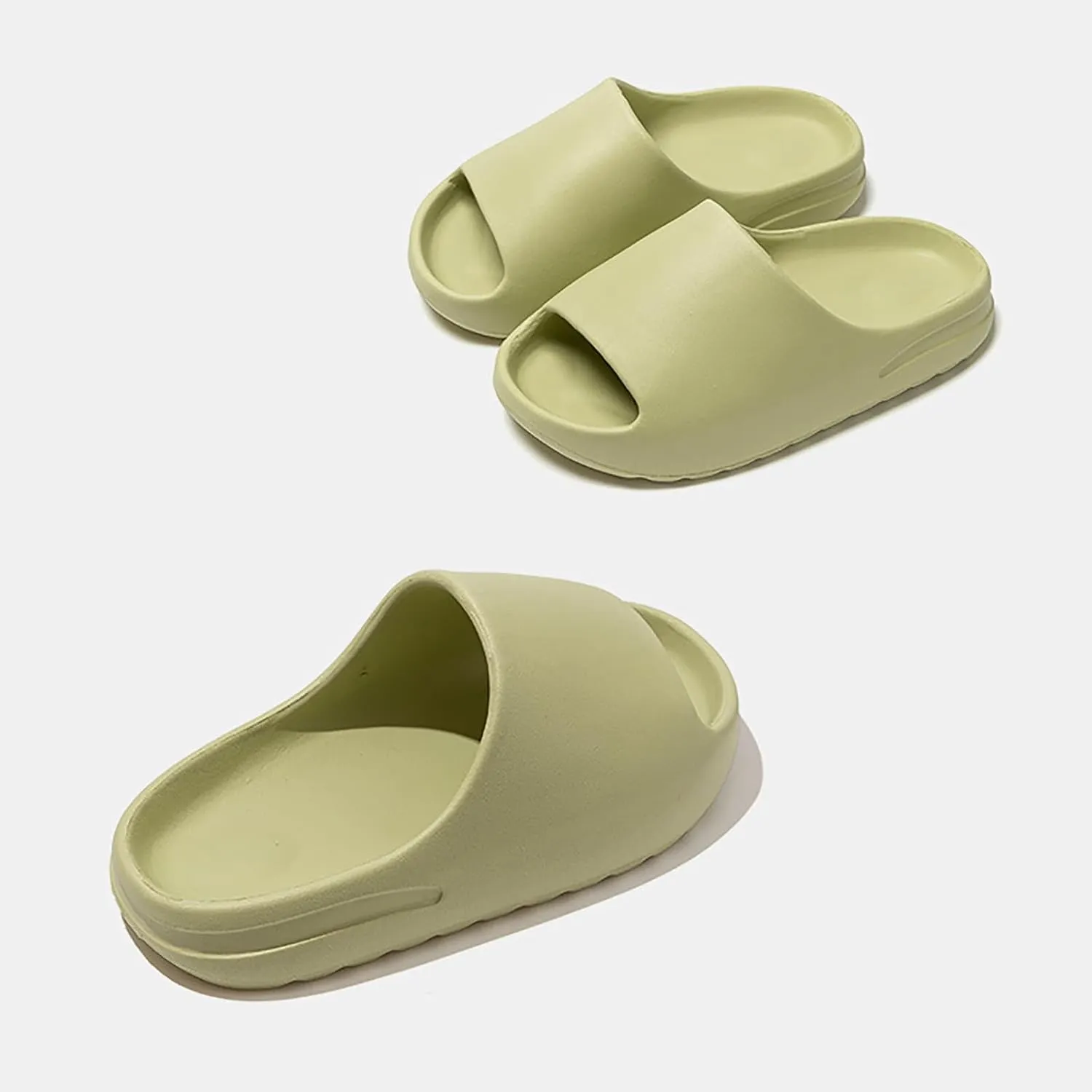 Boys Girls Comfy Slippers Girls Comfortable Soft Slippers Fashion Thick Soled Classic Solid Color Home