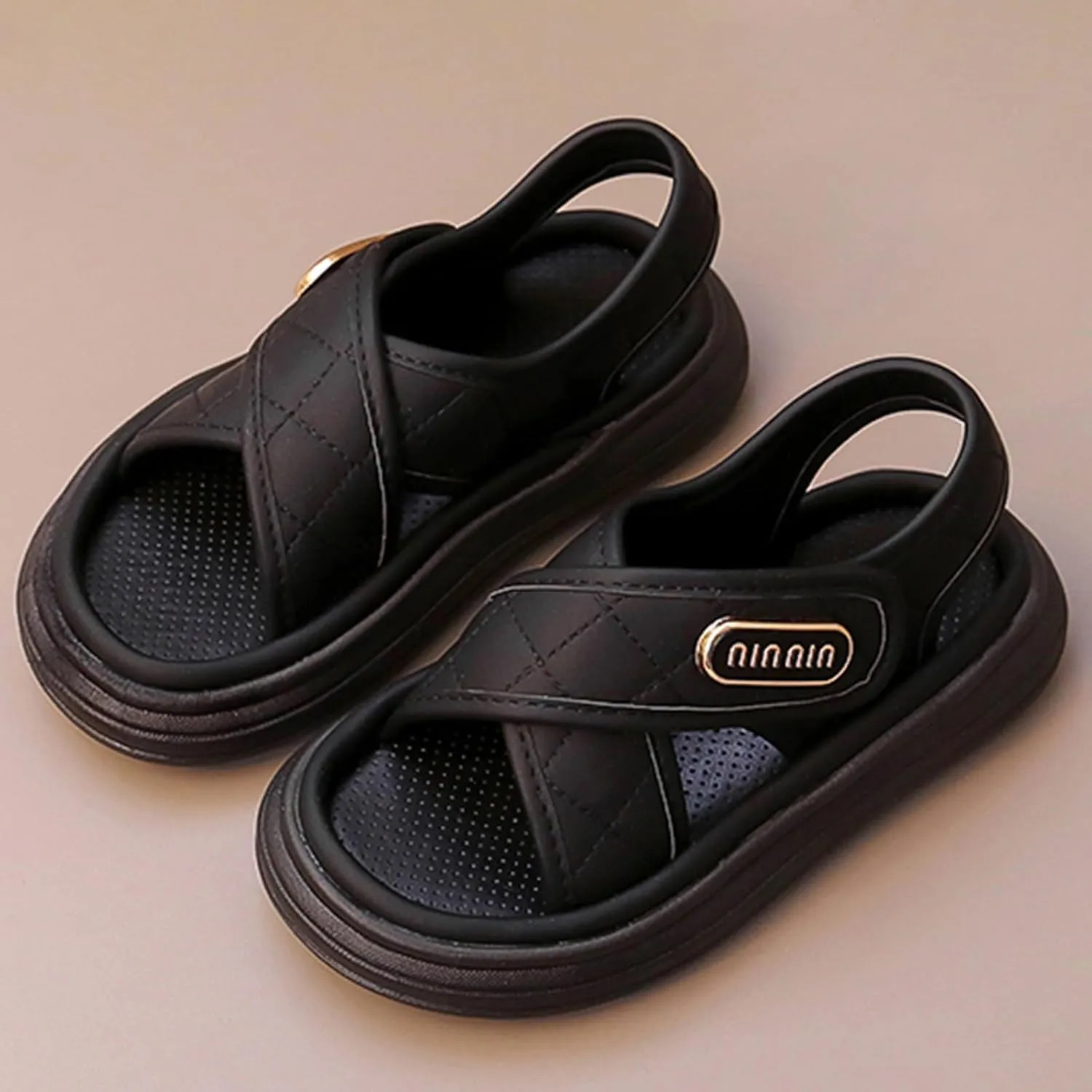 Boys Girls Sandals Summer Soft Bottom Non Slip Little Girl Sports Beach Shoes Female Shoes Fisherman Water Beach Flat Sandals