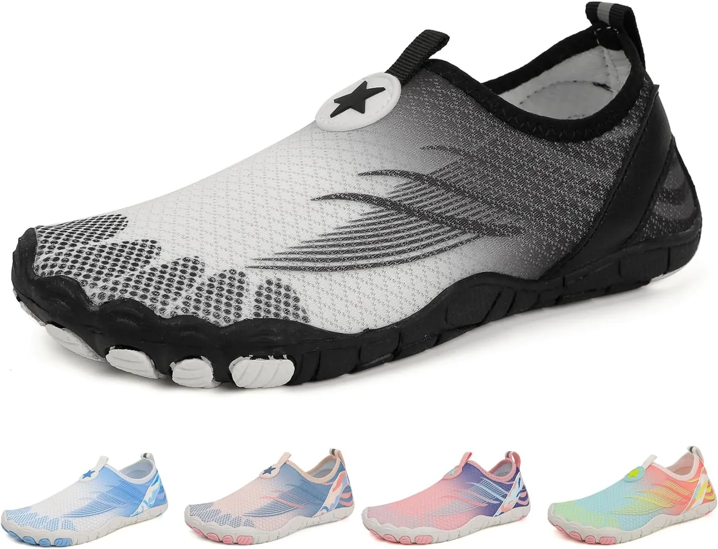 Breathable Barefoot Shoes for Women Men Athletic Wide Toe Waterproof Shoes Hiking Running Footwear with Non-Slip Sole