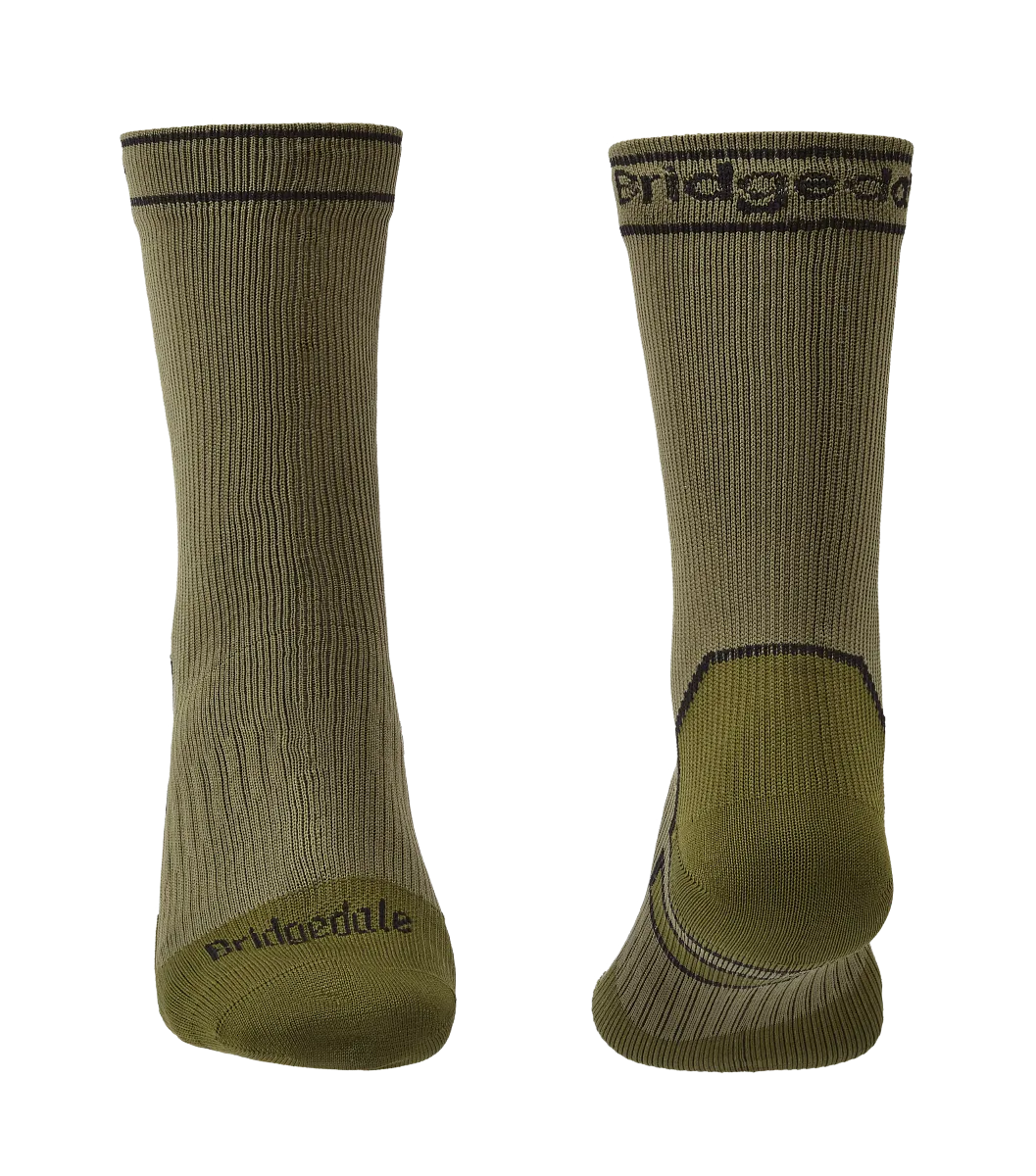Bridgedale Stormsock Midweight Waterproof Boot Sock-Khaki