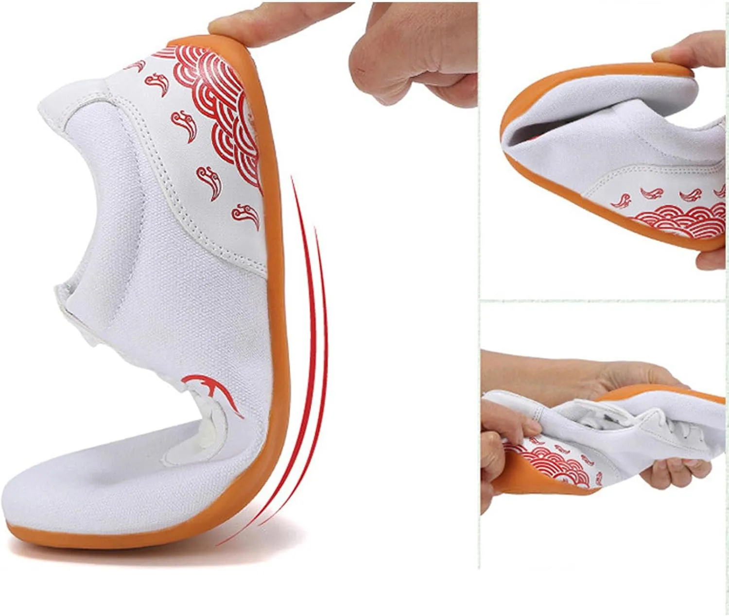 Children's Martial Arts Shoes,Tai Chi Shoes,Child Canvas Shoes,Martial Arts Training Shoes,Kung Fu Performance Training Shoes with Cow Tendon Soles