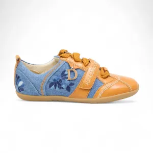 Christian Dior Women's Shoes Denim & Leather Sneakers (CDW10)