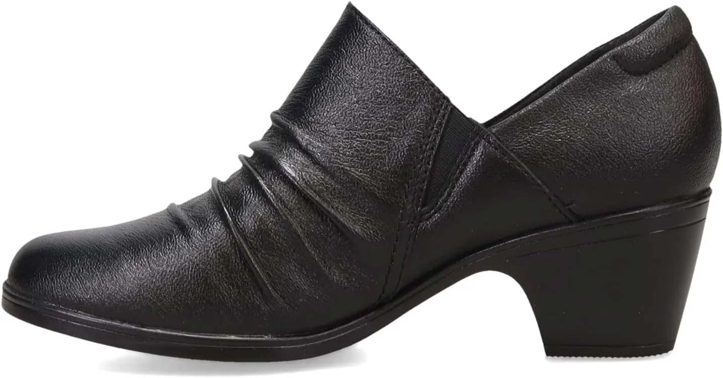 Clarks Womens Emily2 Cove Leather Round Toe Shooties