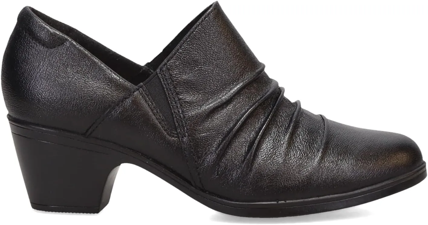 Clarks Womens Emily2 Cove Leather Round Toe Shooties
