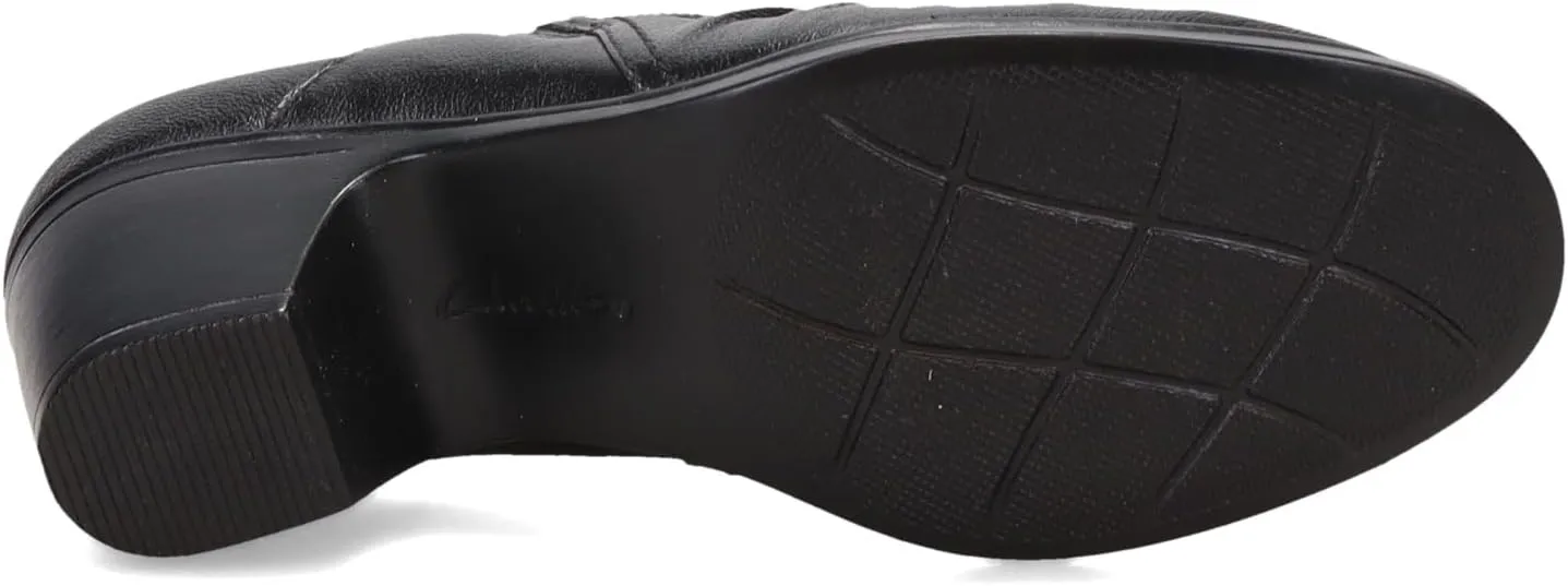Clarks Womens Emily2 Cove Leather Round Toe Shooties