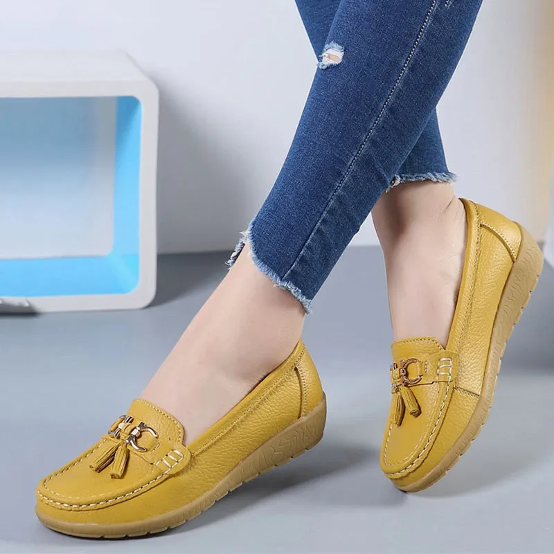 Classic Leather Loafers Casual Slip-On