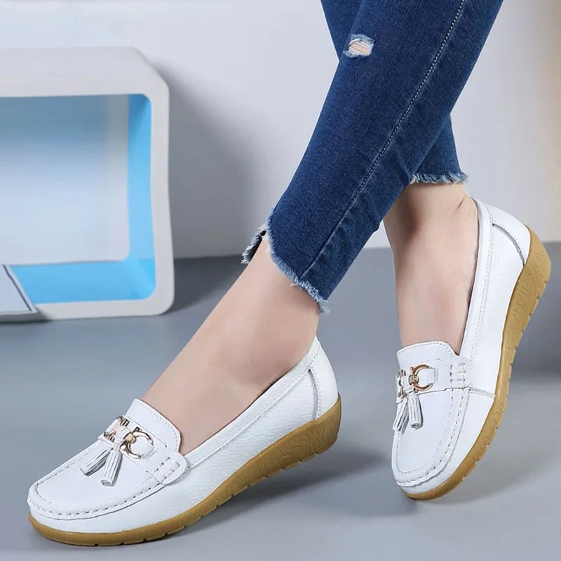 Classic Leather Loafers Casual Slip-On