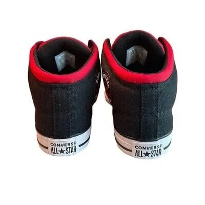 Converse Chuck Taylor All Star Mens High Street Mid Red Black White Shoes