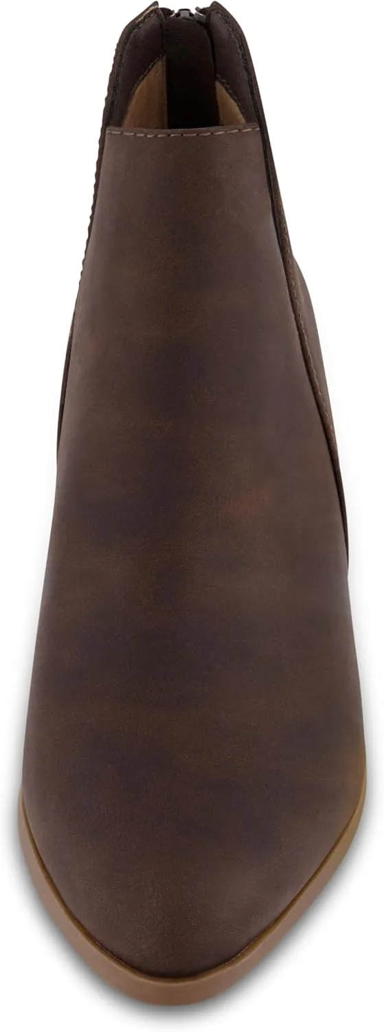 CUSHIONAIRE Women's Elodie Ankle Boot  Memory Foam, Wide Widths Available