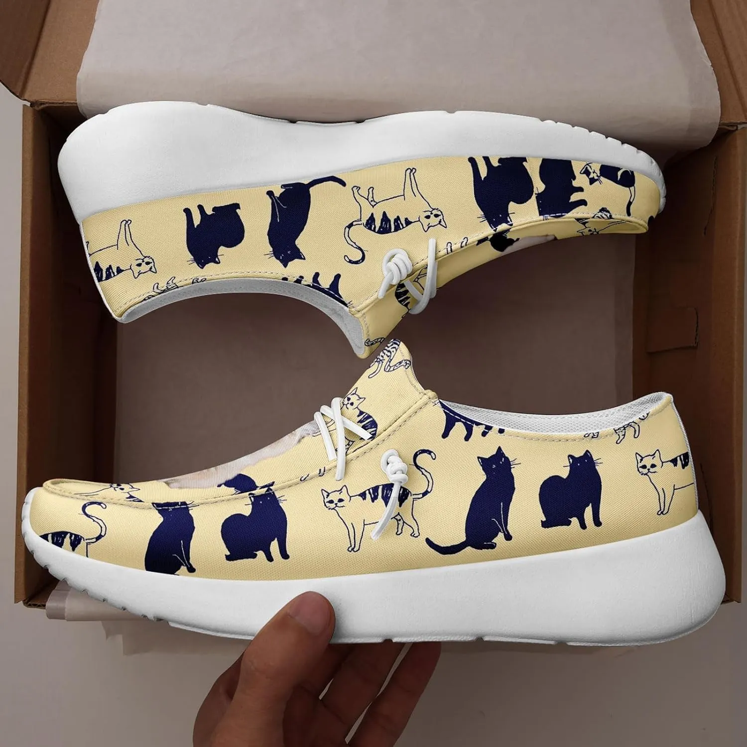 Custom Pet-Themed Canvas Loafers Shoes for Men Women Lightweight Slip-On Casual Shoes Personalized for Pet Lovers