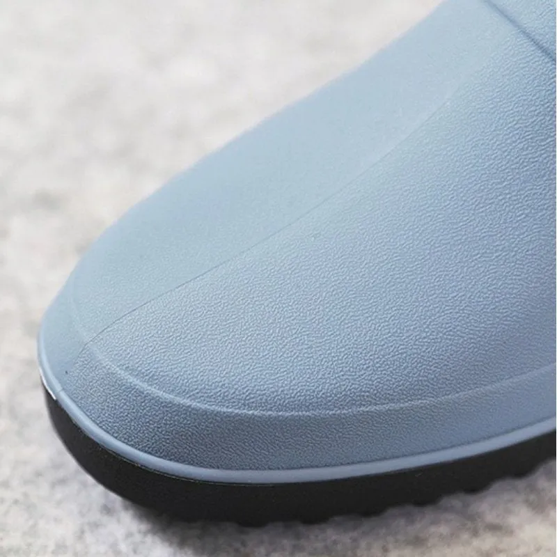 Cuzcare Winter Rain Ankle Boots For Men Slip-on Nonskid Orthopedic Shoes