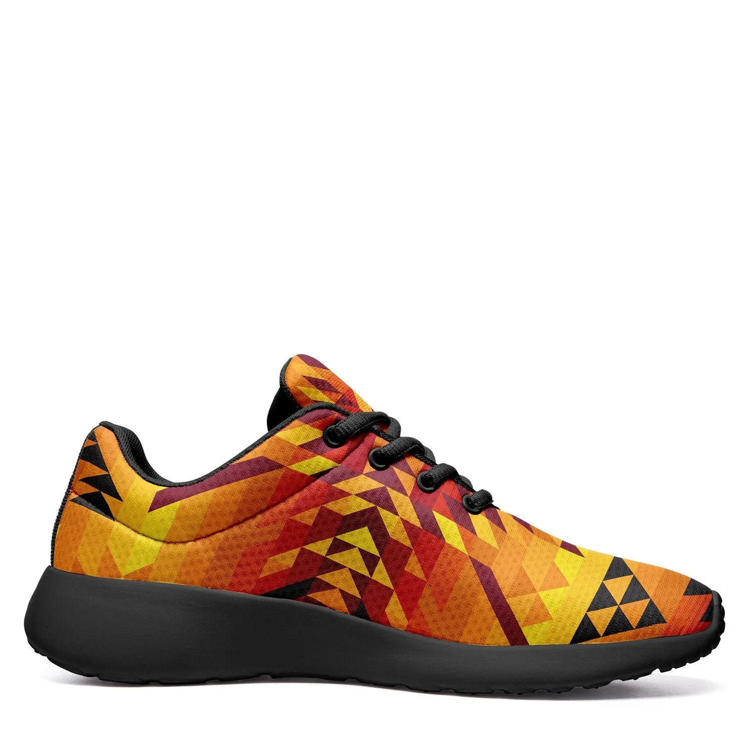 Desert Geo Yellow Red Ikkaayi Sport Sneakers