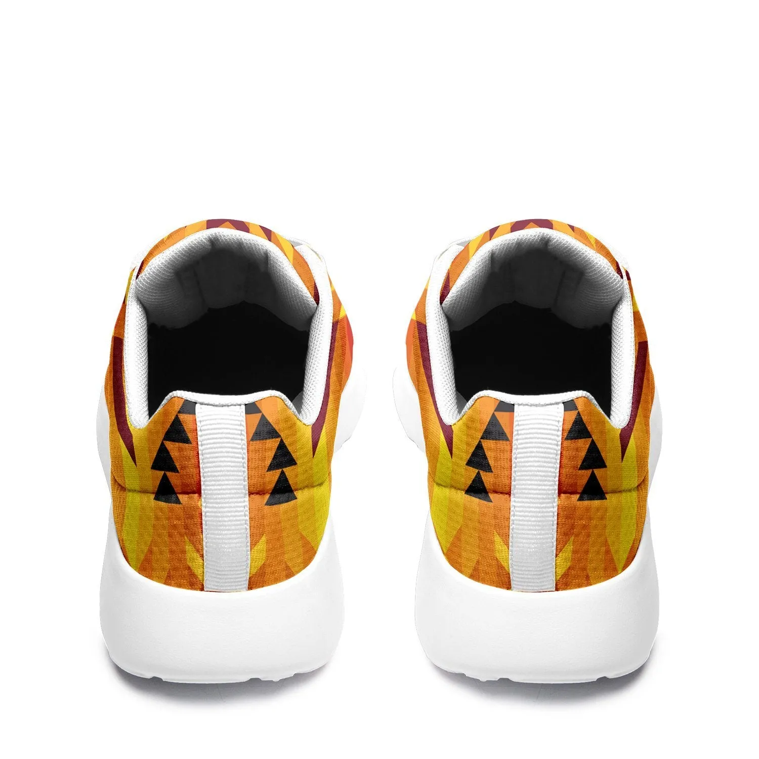 Desert Geo Yellow Red Ikkaayi Sport Sneakers
