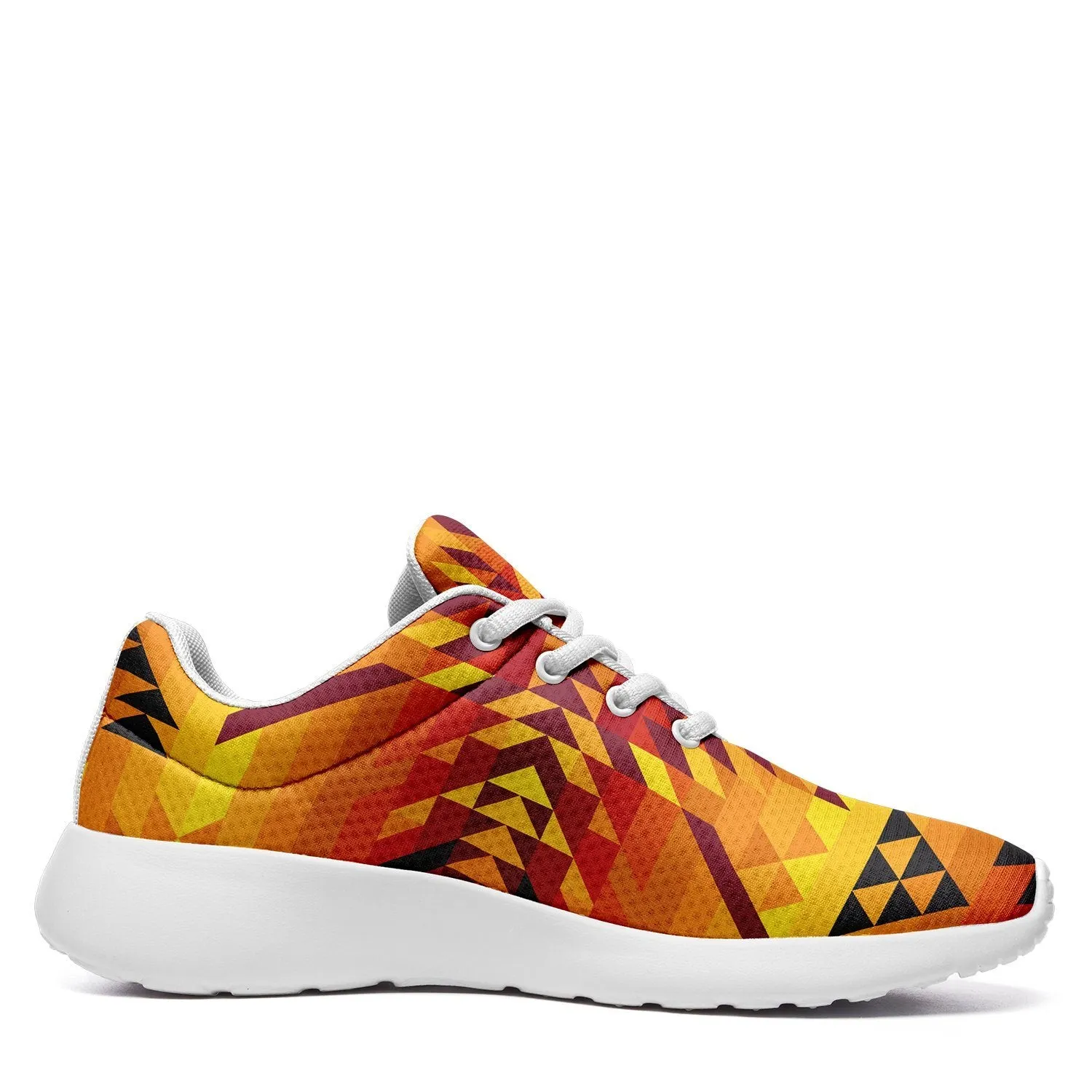 Desert Geo Yellow Red Ikkaayi Sport Sneakers