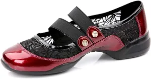DKZSYIM Women's Dance Sneakers Practice Ballroom Performance Sports Shoes,Model P25