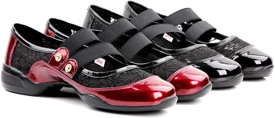 DKZSYIM Women's Dance Sneakers Practice Ballroom Performance Sports Shoes,Model P25