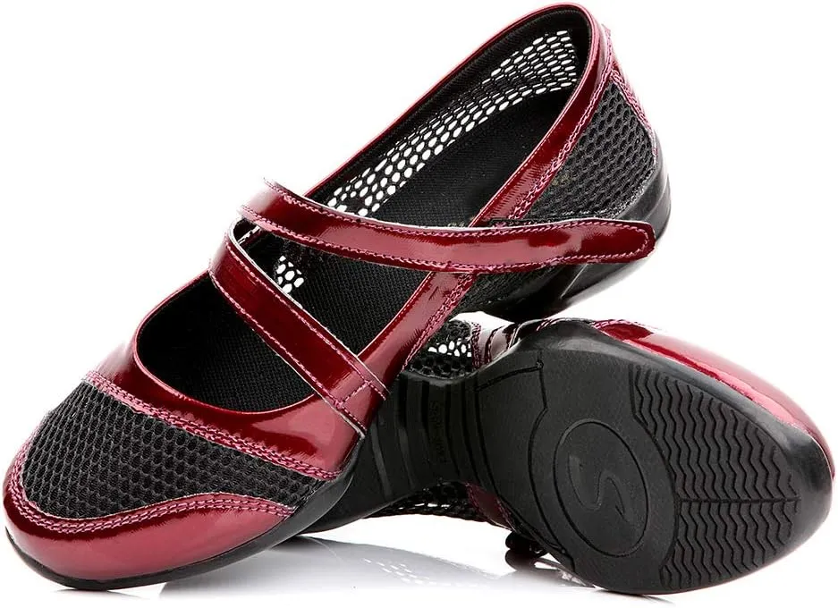DKZSYIM Women's Dance Sneakers Practice Ballroom Performance Sports Shoes,Model P25