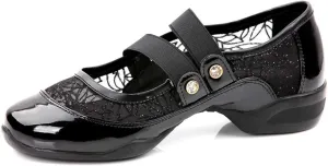 DKZSYIM Women's Dance Sneakers Practice Ballroom Performance Sports Shoes,Model P25