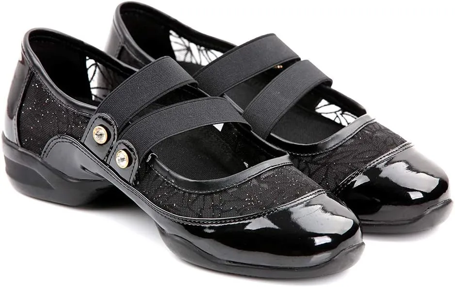 DKZSYIM Women's Dance Sneakers Practice Ballroom Performance Sports Shoes,Model P25
