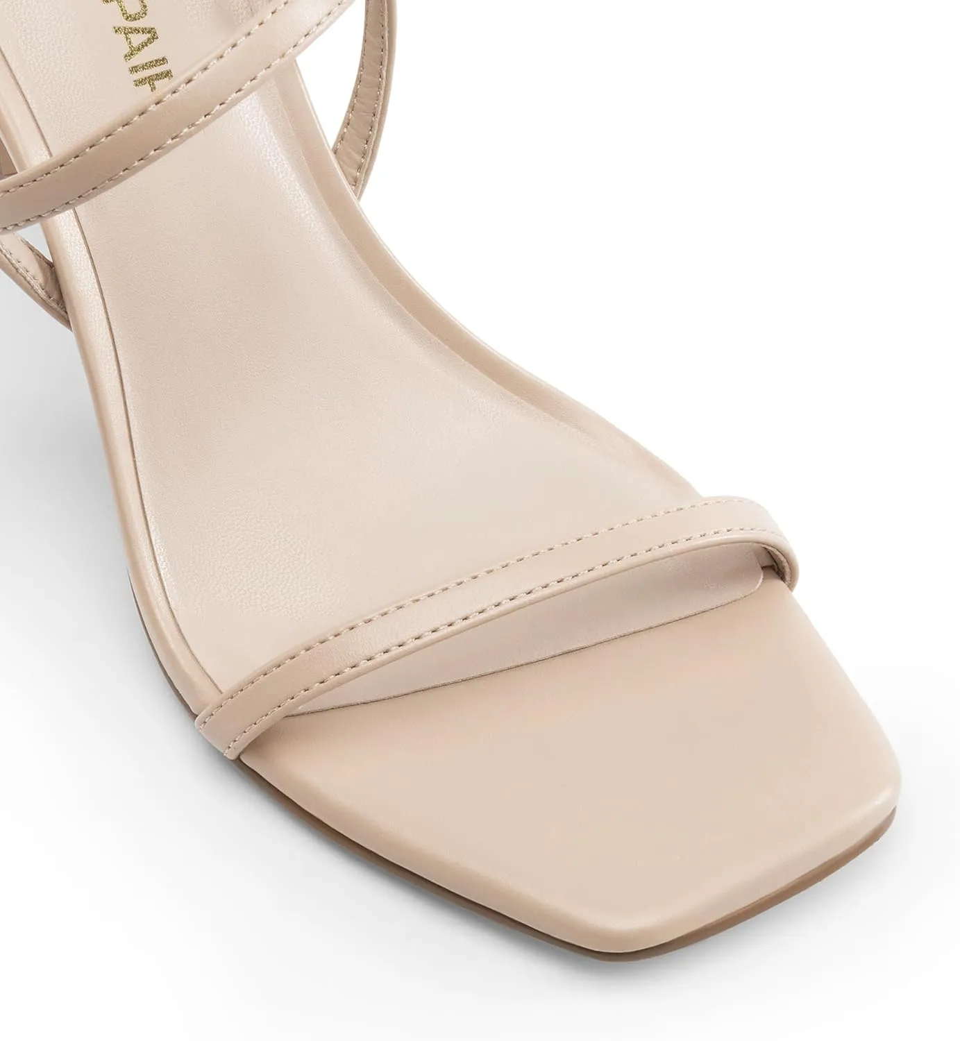 DREAM PAIRS Women??s Slingback Heels High Stilettos Open Square Toe Ankle Strap Pumps Sexy Comfort Strappy Dress Shoes Wedding Bridal Heeled Sandals