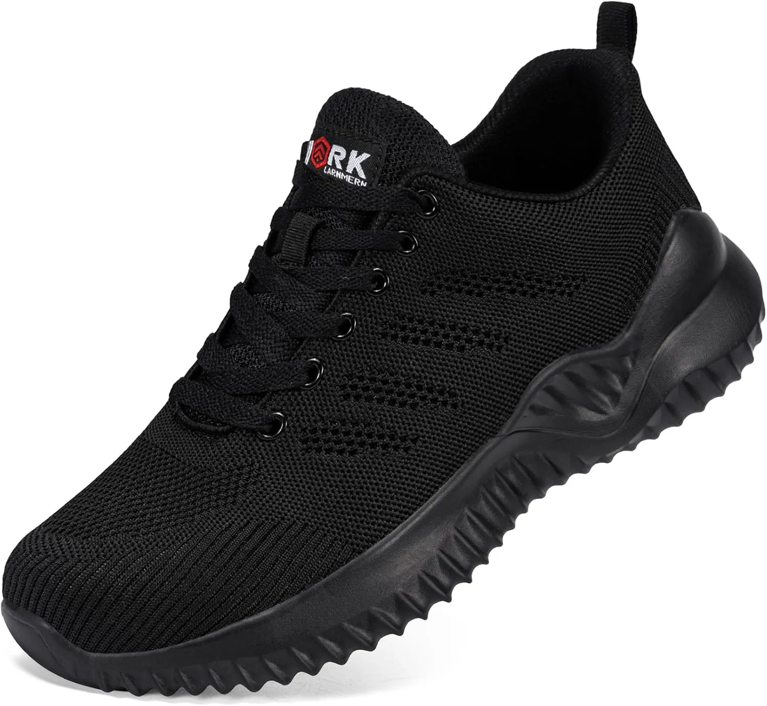 DYKHMILY Steel Toe Shoes for Men Lightweight Work Shoes Comfortable Safety Shoes Air Cushion Construction Shoes