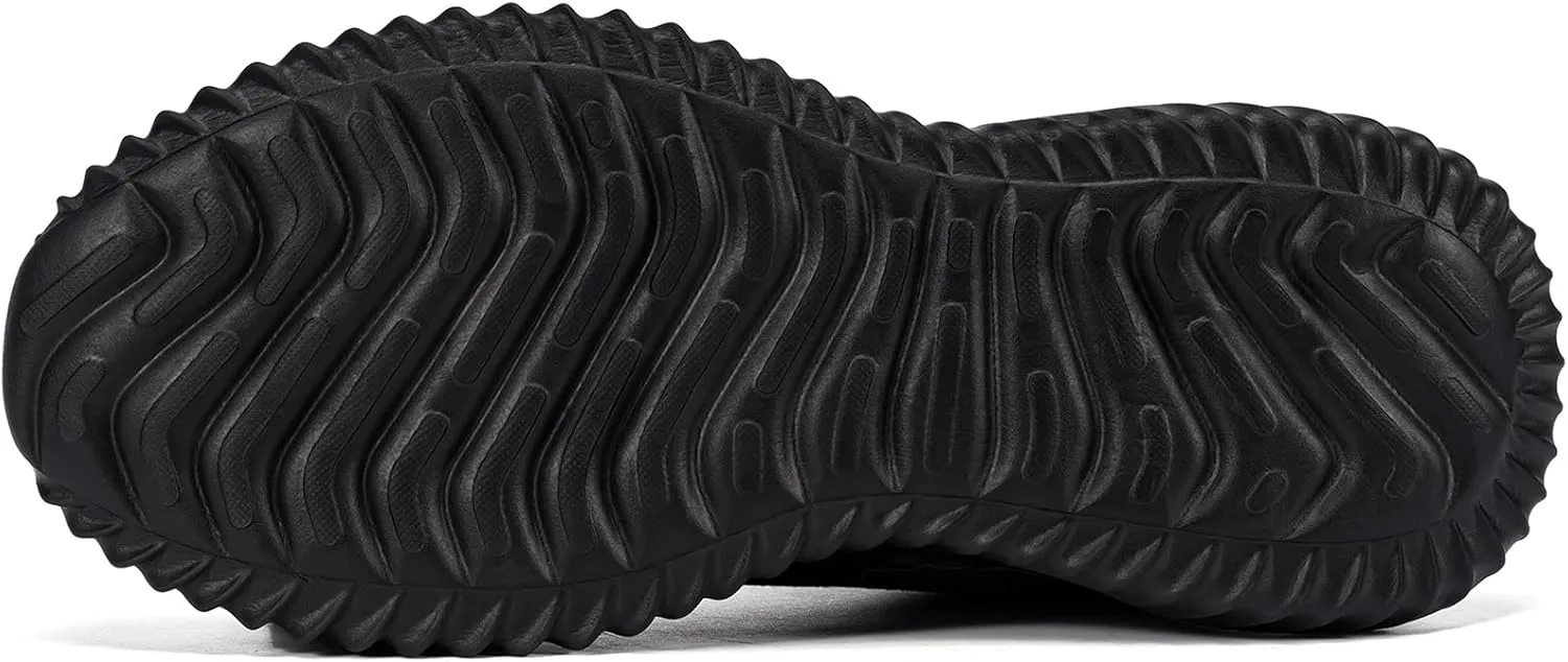 DYKHMILY Steel Toe Shoes for Men Lightweight Work Shoes Comfortable Safety Shoes Air Cushion Construction Shoes
