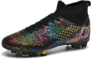 Football shoes high top camouflage broken nail long nail professional non-slip training shoes male and female students youth football shoes