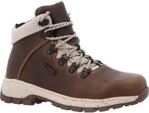 Georgia Boot Eagle Trail Women's Alloy Toe Waterproof Hiker, Brown, Size 10(W)