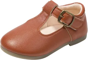 Girls Mary Jane Dress Flat Shoes School ??niform T-Strap Ballet Flat Toddler Little Kid Performance Shoes Toddler Girl