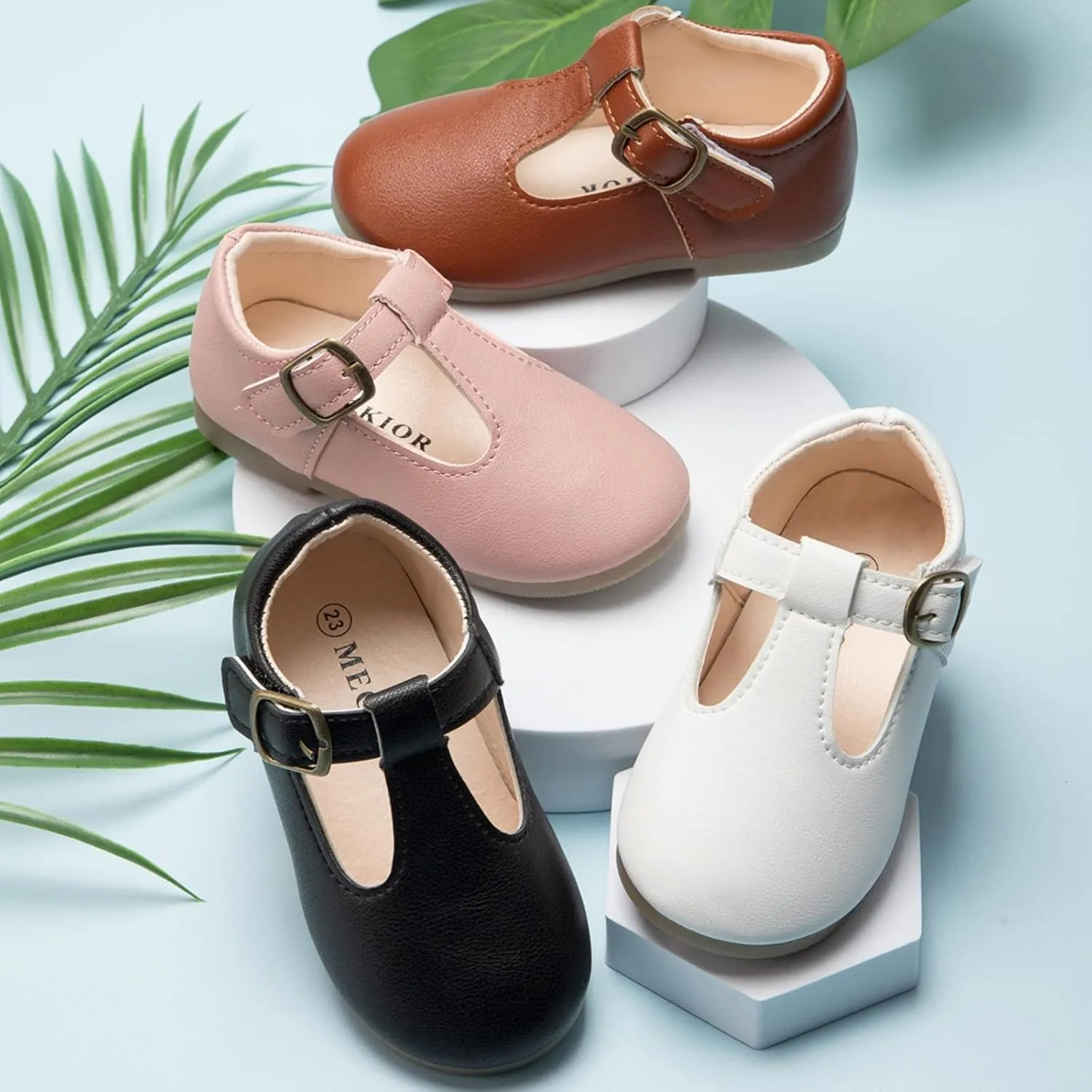 Girls Mary Jane Dress Flat Shoes School ??niform T-Strap Ballet Flat Toddler Little Kid Performance Shoes Toddler Girl
