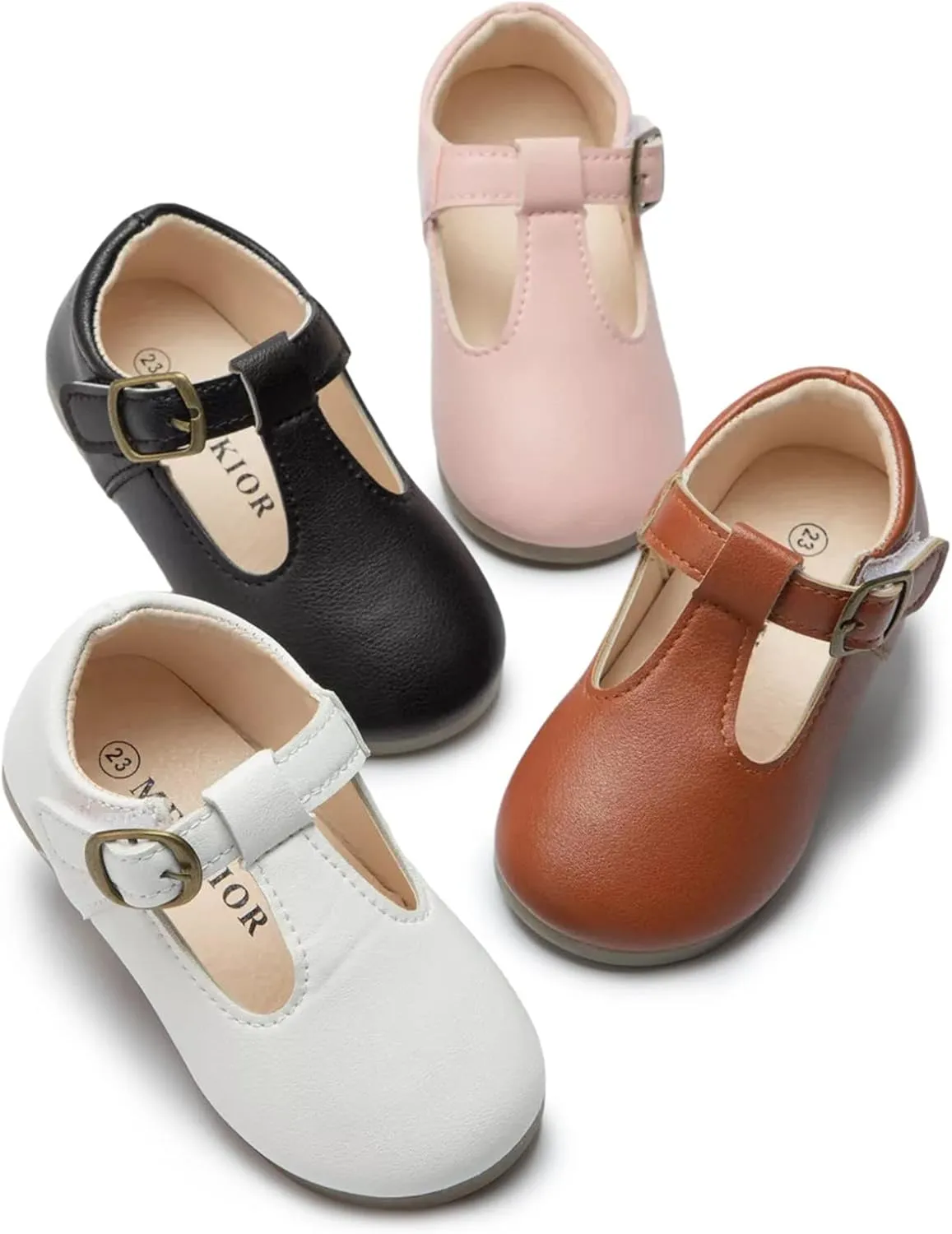 Girls Mary Jane Dress Flat Shoes School ??niform T-Strap Ballet Flat Toddler Little Kid Performance Shoes Toddler Girl