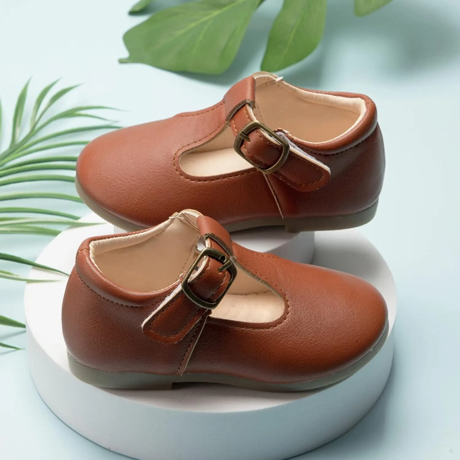 Girls Mary Jane Dress Flat Shoes School ??niform T-Strap Ballet Flat Toddler Little Kid Performance Shoes Toddler Girl