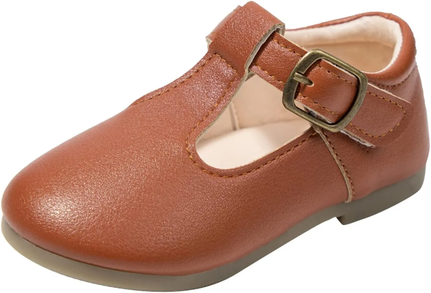 Girls Mary Jane Dress Flat Shoes School ??niform T-Strap Ballet Flat Toddler Little Kid Performance Shoes Toddler Girl