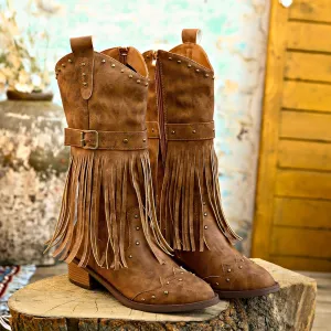 Harper | Vintage Tassel Detail Boots